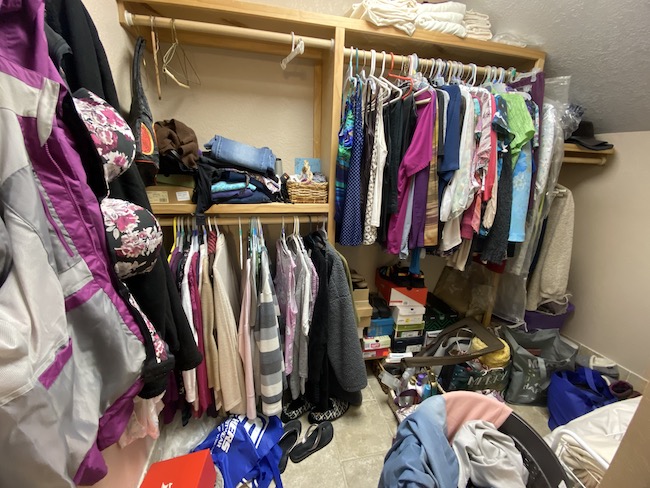 The homeowner was dreading finding something to wear, and the closet had become a source of stress and overwhelm.
