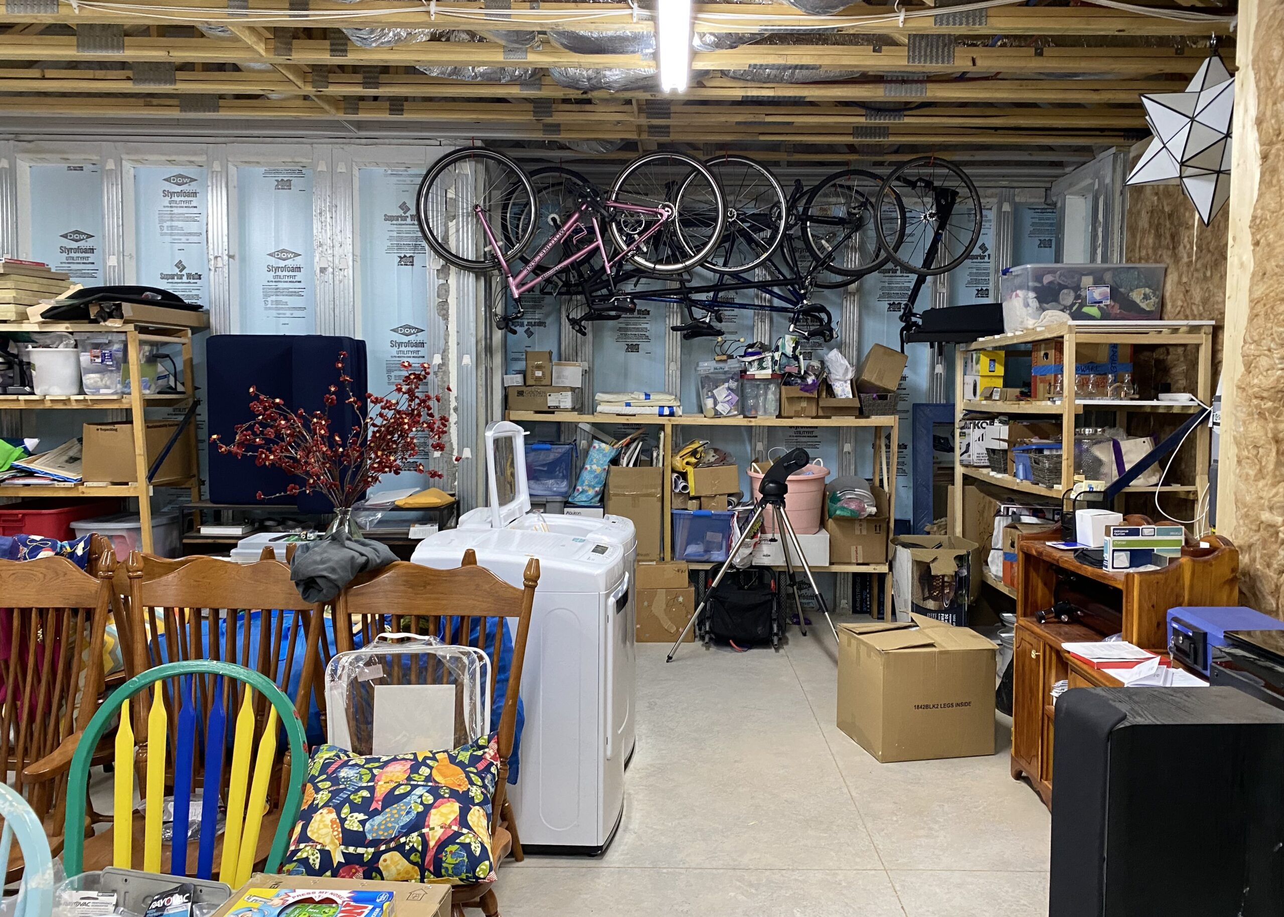 basement storage before
