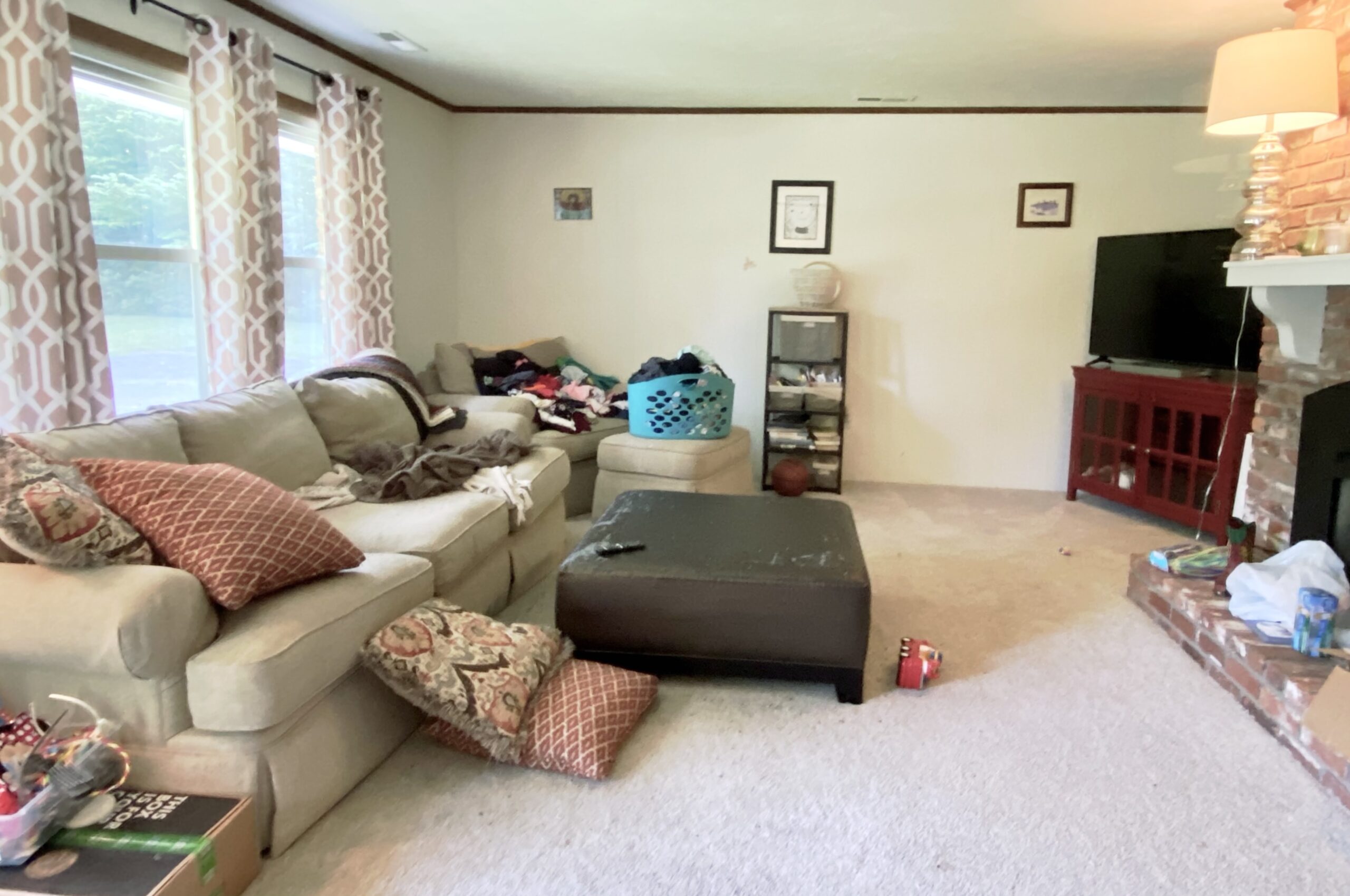 living room before