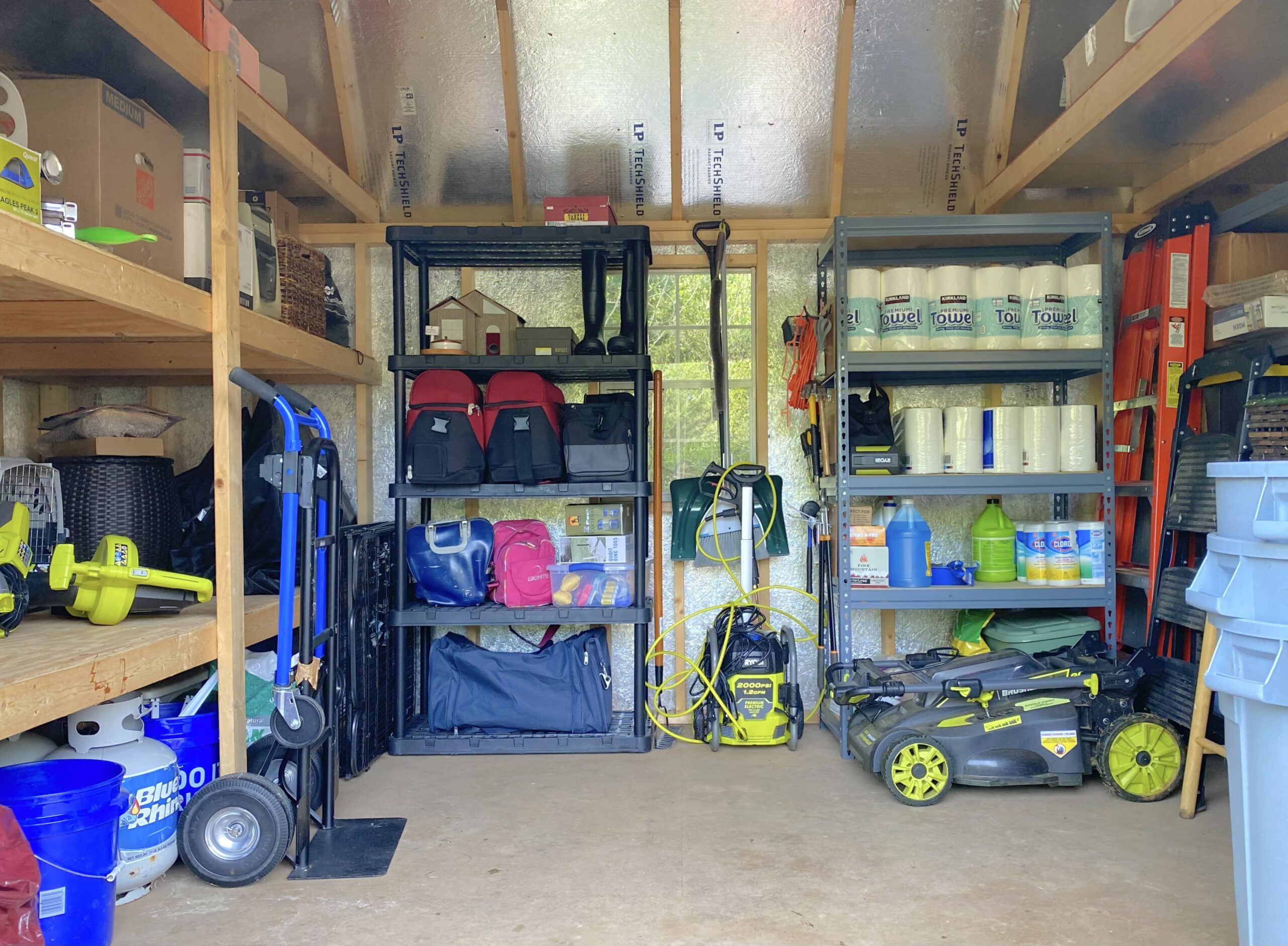 storage shed after