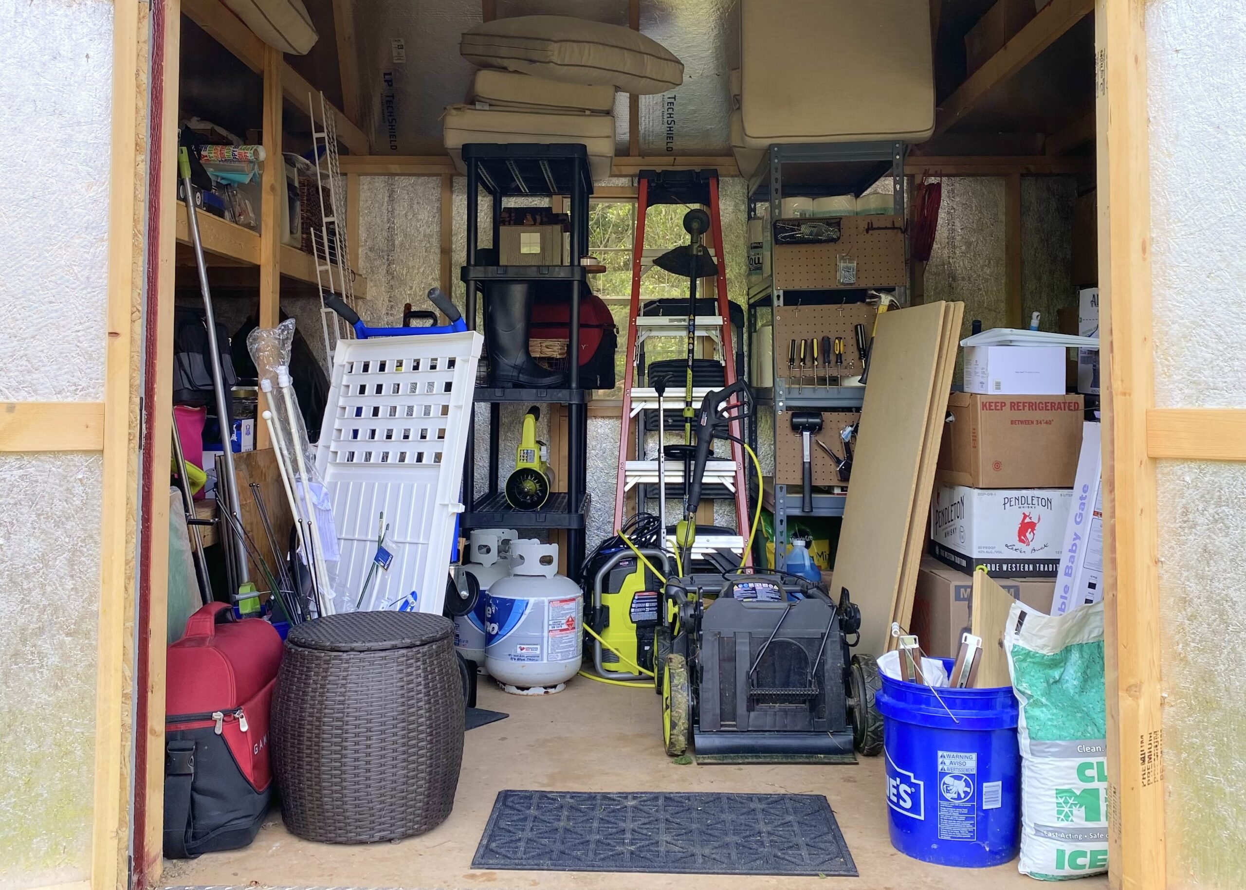 storage shed before